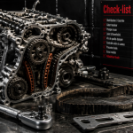 Moteur voiture PureTech 1.2 sur établi