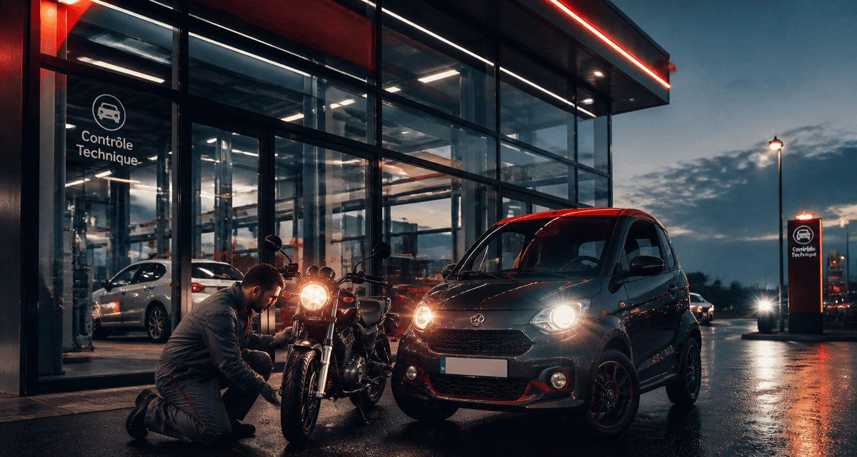Automobile vision contrôle technique moto et voiture