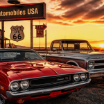 automobiles usa muscle car pick-up route