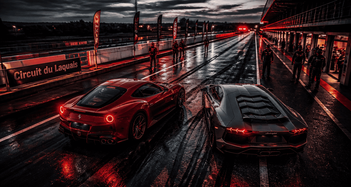 avis sur circuit du laquais ferrari lamborghini sur la piste