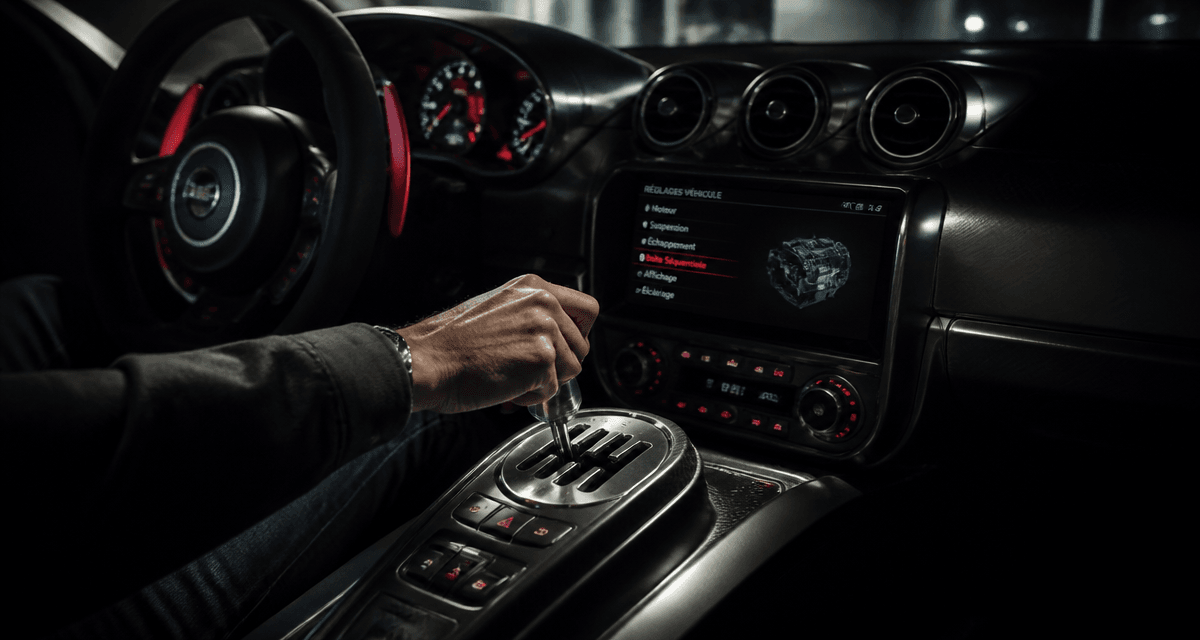 boite sequentielle main levier voiture
