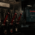 circuit circuit breaker sur tableau électrique vintage