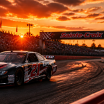 circuit saint croix piste stock car coucher de soleil