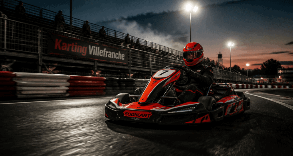 karting villefranche sur saone pilote sur piste