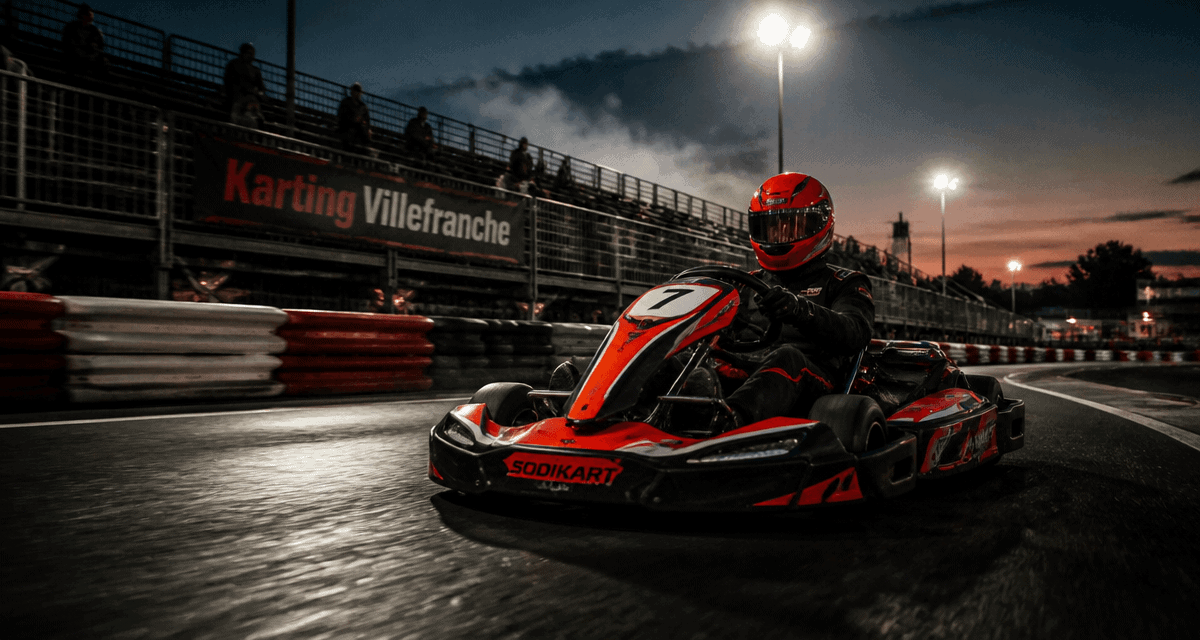 karting villefranche sur saone pilote sur piste