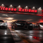 Trois hypercars la plus rapide voiture du monde alignées sur aérodrome