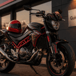 moto 50cc prix neuf moderne sur parking urbain