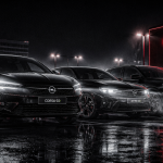 Opel Sport GSe et GS sur parking urbain de nuit