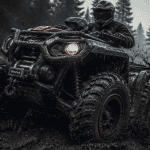 quads 4x4 sur terrain accidenté