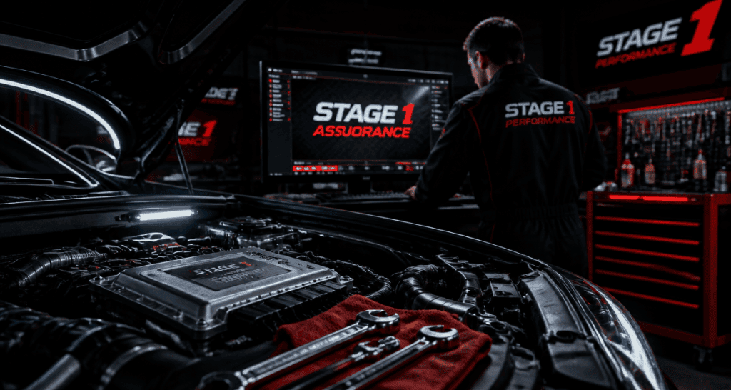 stage 1 voiture assurance ECU garage