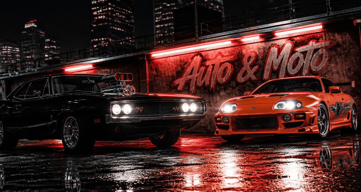 tout les voiture de fast and furious dodge charger supra mk4 face à face