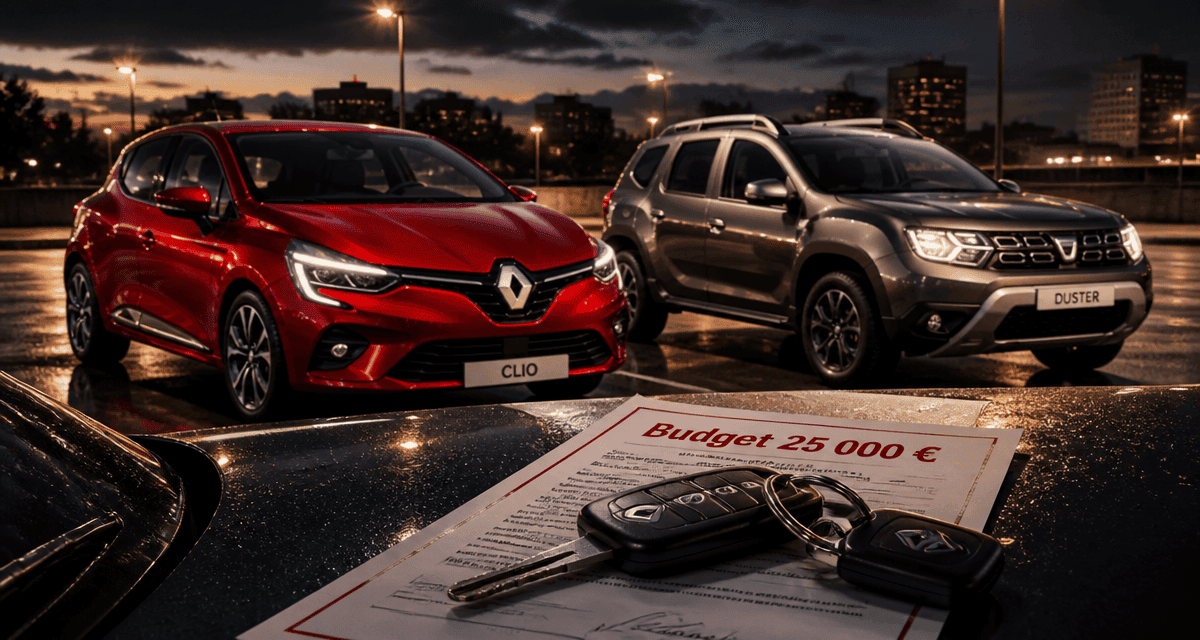 voiture 25000 euros neuve et occasion sous lampadaire