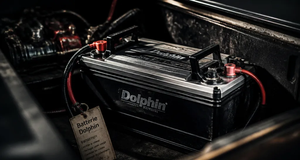 batterie dolphin installée dans un bateau