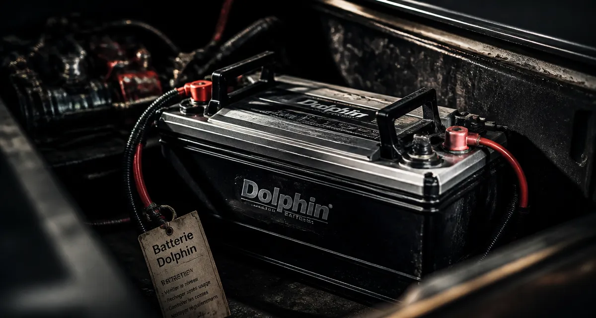 batterie dolphin installée dans un bateau
