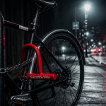 Cadenas vélo solide attaché la nuit
