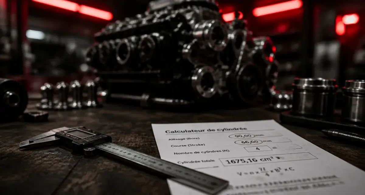 Calculer la cylindrée moteur : alésage et course au pied à coulisse