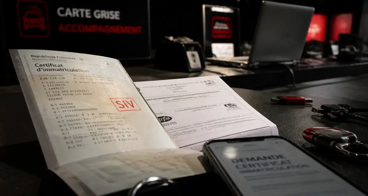 carte grise net : dossier SIV et smartphone