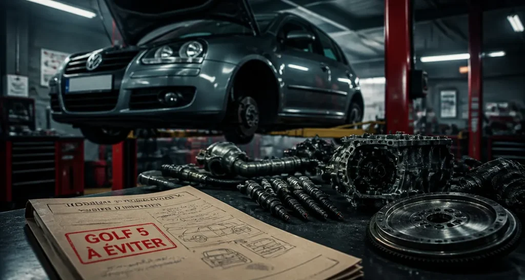 Golf 5 modèle à éviter : moteur en atelier, motorisations à vérifier avant achat