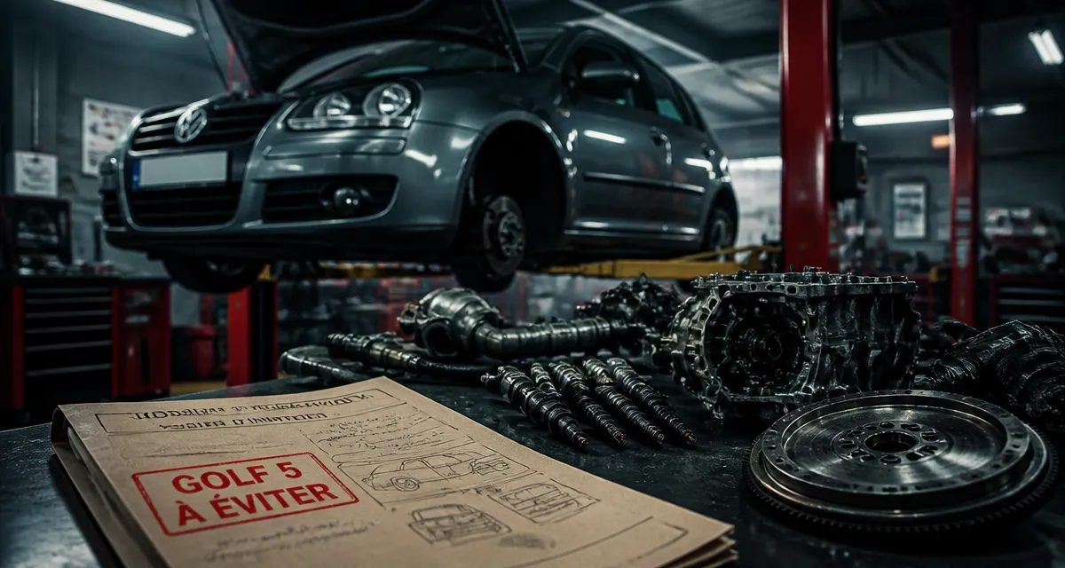Golf 5 modèle à éviter : moteur en atelier, motorisations à vérifier avant achat