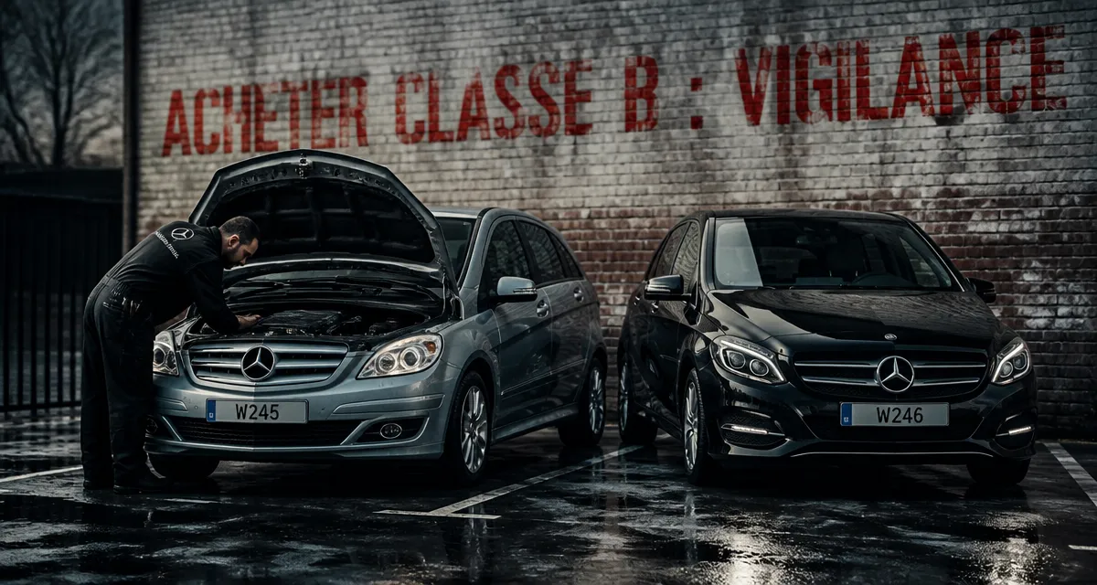 mercedes classe b modèle à éviter mécanicien parking