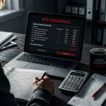 simulateur bts assurance sur écran d'ordinateur