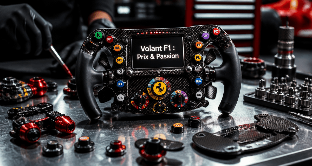 volant f1 prix sur établi avec pièces détachées