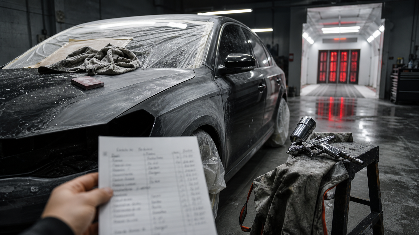 Carrossier au black prix : peinture complète 400 à 1100 € en garage