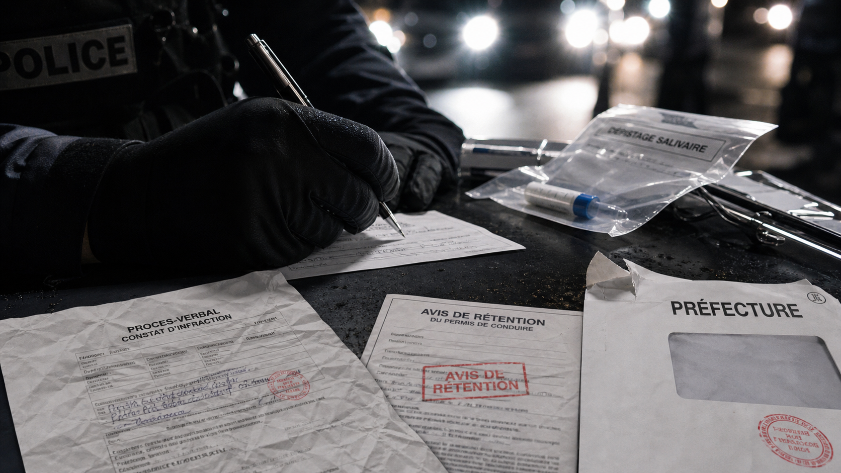 Conduite sous stupéfiant première fois : procès-verbal, rétention 120 h, points, recours utiles