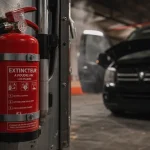 Extincteur pour voiture obligatoire : extincteur auto en parking souterrain