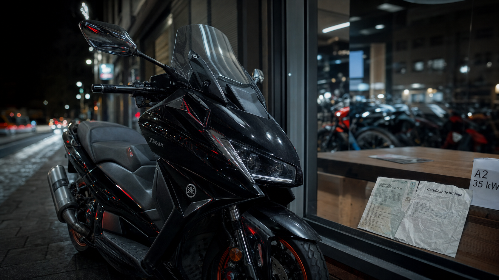tmax a2 noir : puissance bridée et certificat