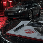 Voiture grelée : impacts de grêle sur le capot et le toit, dossier sinistre