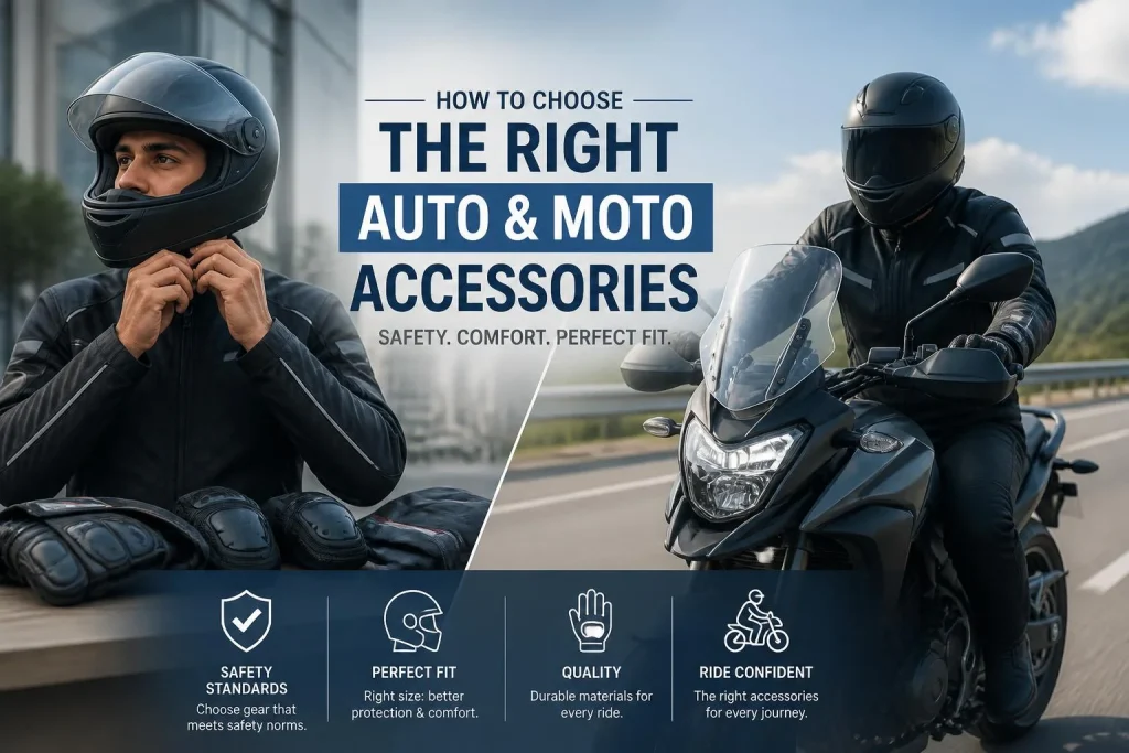 Choisir ses accessoires auto moto sans se tromper : normes, usage et ajustement