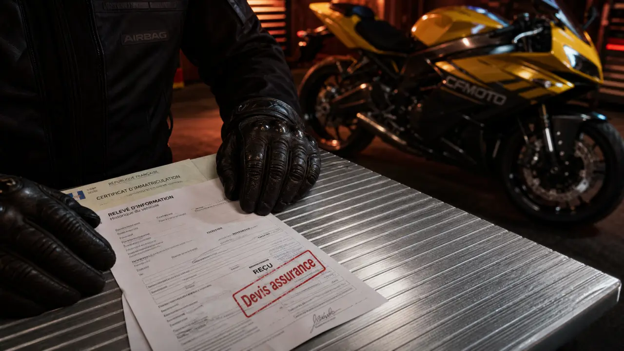 Assurance moto CFMOTO : devis et relevé d’information