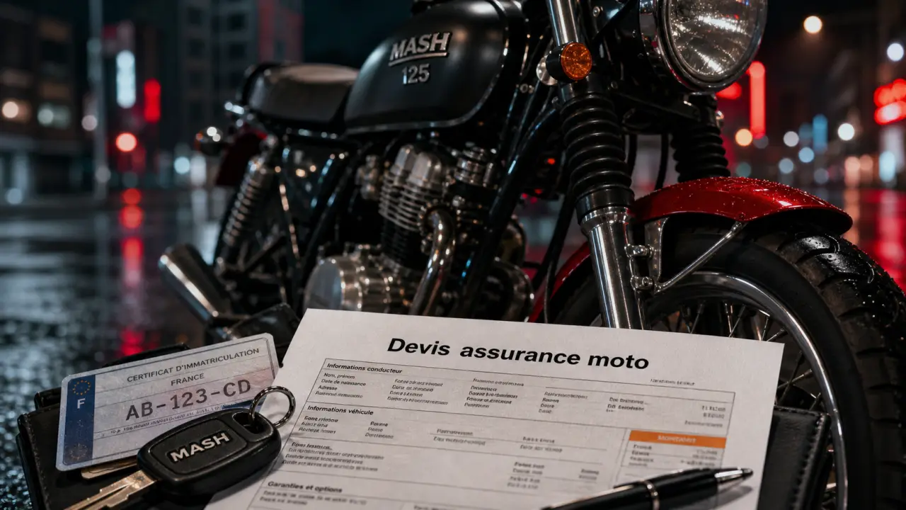 Assurance moto Mash : devis d’assurance moto, tiers ou tous risques