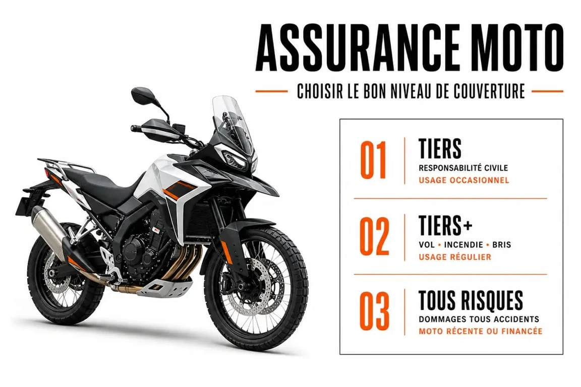 Assurance moto Kove : moto trail Kove et niveaux de garantie comparés