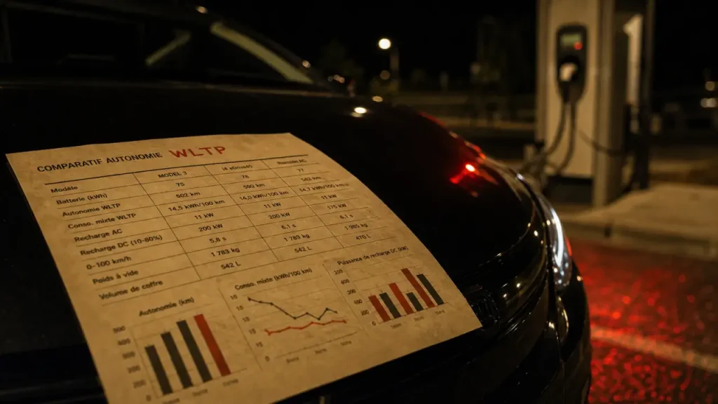 Tableau autonomie voiture électrique : WLTP, autonomie réelle et modèles à comparer