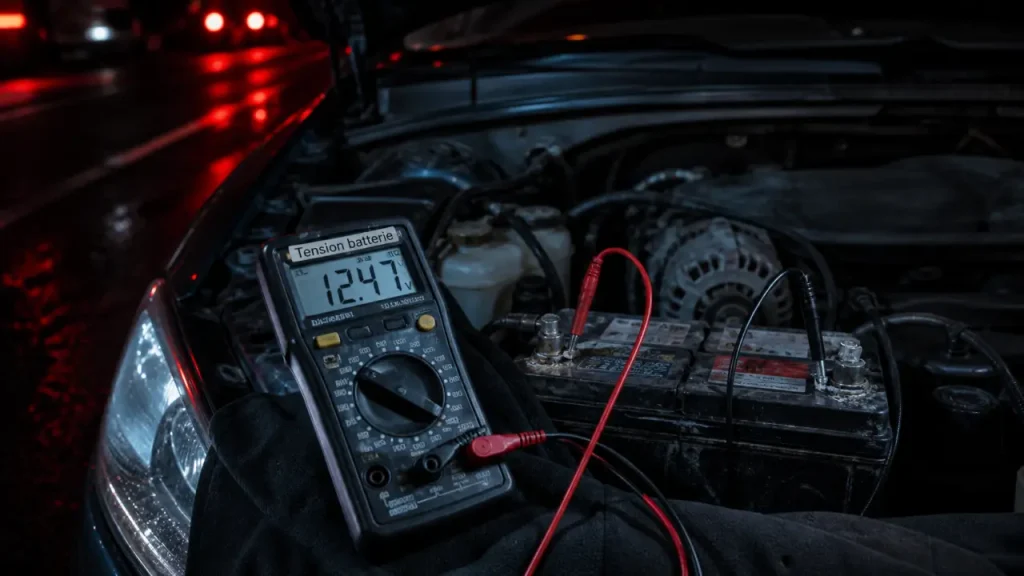 Voltage batterie voiture : 12,6 V au repos, 14,7 V moteur tournant, et les signes qui doivent alerter