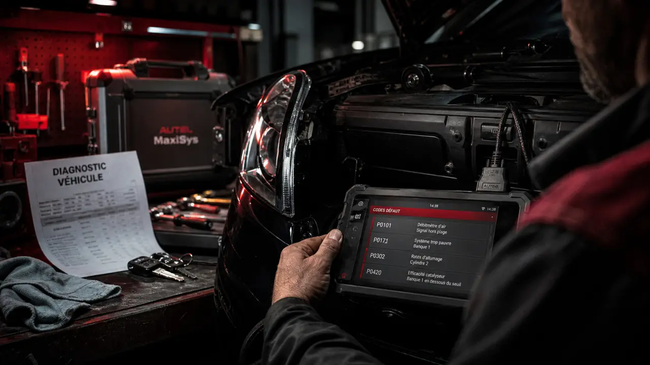 Voyant moteur : diagnose vehicle et perte de puissance