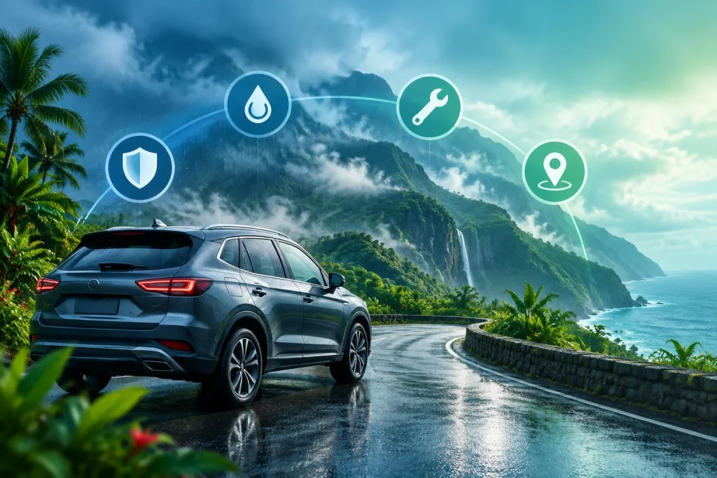 Bien assurer son véhicule à La Réunion : les garanties adaptées aux routes, au climat et à votre budget
